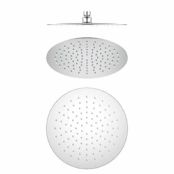 Kibi Circular 10 Metal Ultra Thin Profile Rain Shower Head 1.75 GPM - Chrome SH1001CH